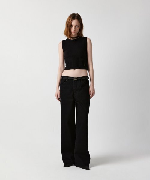 EAN JO(イアンジョー)の「BOUCLE KNIT SLEEVELESS (BLACK)(ベスト・レディース・ブラック・FREE)」の2枚目の写真