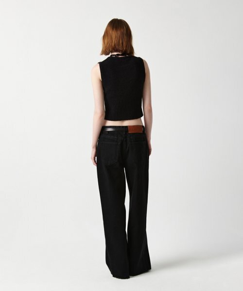 EAN JO(イアンジョー)の「BOUCLE KNIT SLEEVELESS (BLACK)(ベスト・レディース・ブラック・FREE)」の3枚目の写真