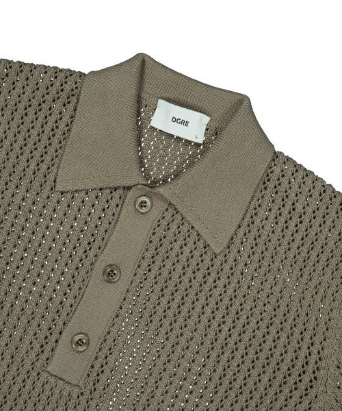 DGRE(ディグレ)の「ロープ半袖コットンニットオリーブ(ニット/セーター・メンズ・その他・MEDIUM/LARGE/X-LARGE)」の4枚目の写真