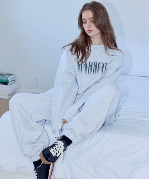 MARROT（マロット）の「パイピングジョガーパンツ_ホワイト（スウェットパンツ・レディース・その他・LARGE/MEDIUM）」の2枚目の写真