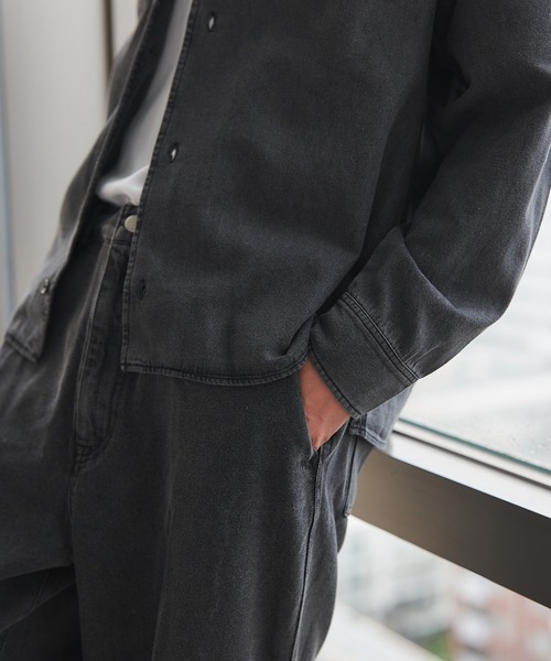 MAISON CLUB(メゾンクラブ)の「【MAISON CLUB】Denim Shirt KKP / デニムシャツ(シャツ/ブラウス・メンズ・ブラック/ネイビー・L/M)」の16枚目の写真