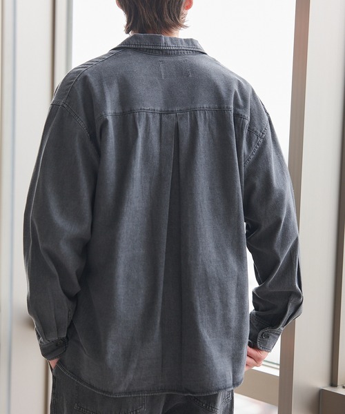 MAISON CLUB(メゾンクラブ)の「【MAISON CLUB】Denim Shirt KKP / デニムシャツ(シャツ/ブラウス・メンズ・ブラック/ネイビー・L/M)」の12枚目の写真