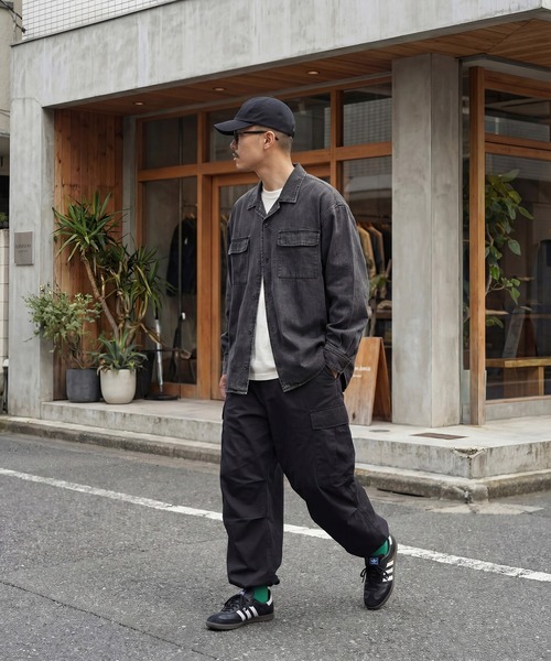 MAISON CLUB(メゾンクラブ)の「【MAISON CLUB】Denim Shirt KKP / デニムシャツ(シャツ/ブラウス・メンズ・ブラック/ネイビー・L/M)」の22枚目の写真
