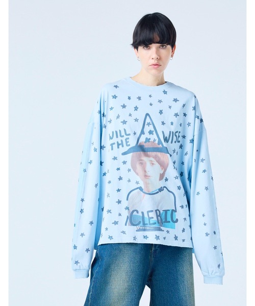Little sunny bite(リトルサニーバイト)の「【RS】【Little sunny bite】stranger things x little sunny bite will long tee(Tシャツ/カットソー・レディース・ブルー/ピンク/ホワイト・SMALL/MEDIUM)」の3枚目の写真