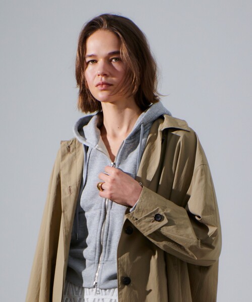 allureville(アルアバイル)の「裏毛ジップアップパーカー(パーカー・レディース・グレー系その他・2)」の6枚目の写真