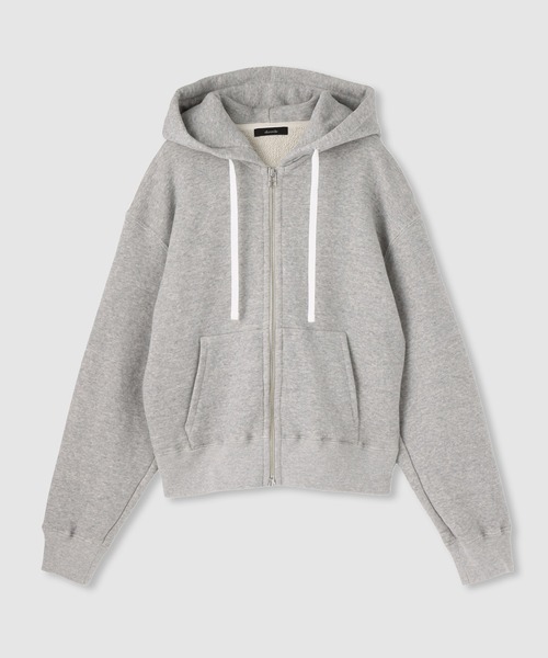 allureville(アルアバイル)の「裏毛ジップアップパーカー(パーカー・レディース・グレー系その他・2)」の12枚目の写真