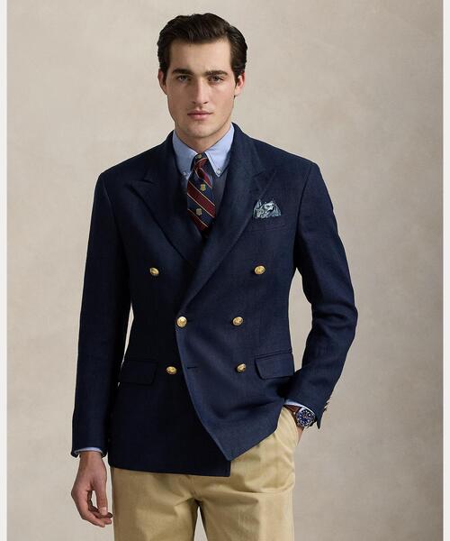 セール】Polo テーラード リネン ドビー ジャケット（テーラード