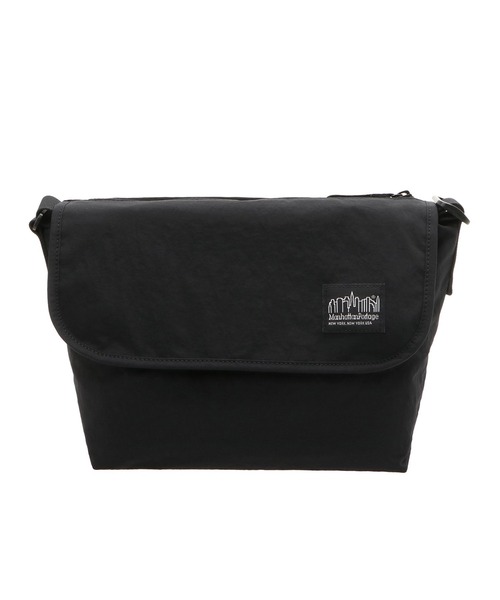 Manhattan Portage BLACK LABEL（マンハッタンポーテージ　ブラックレーベル）の「STANDARD MESSENGER BAG(XS) MGNT NYLON TUSSAH（メッセンジャーバッグ・メンズ・ブラック/ブラウン/ベージュ・X-SMALL）」の4枚目の写真