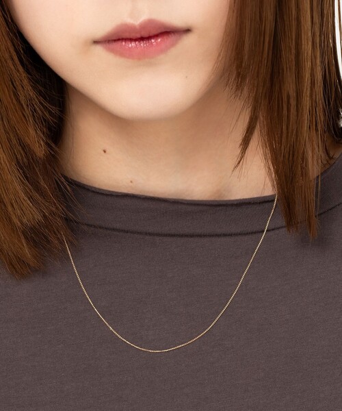 City Ambient Products（シティアンビエントプロダクツ）の「City Ambient Products: K10YG PLANER CHAIN NECKLACE（ネックレス・メンズ・ゴールド・ONE SIZE）」の2枚目の写真
