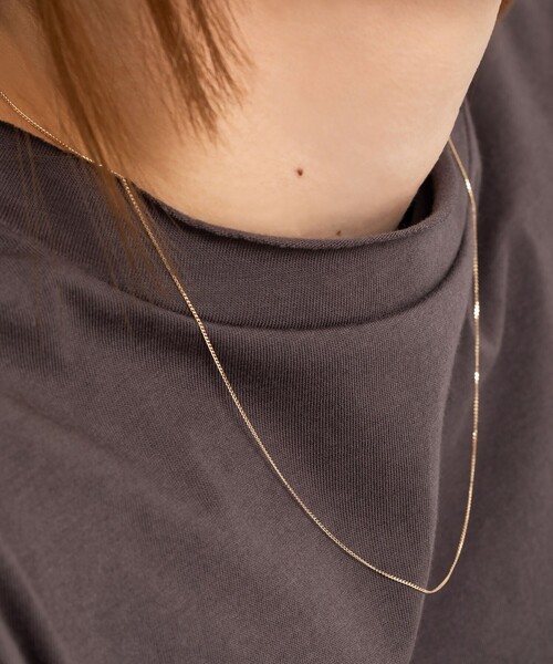 City Ambient Products（シティアンビエントプロダクツ）の「City Ambient Products: K10YG PLANER CHAIN NECKLACE（ネックレス・メンズ・ゴールド・ONE SIZE）」の3枚目の写真