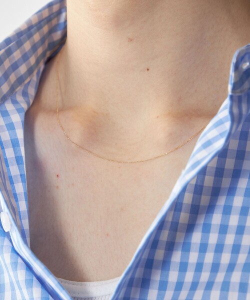 City Ambient Products（シティアンビエントプロダクツ）の「City Ambient Products: K10YG PLANER CHAIN NECKLACE（ネックレス・メンズ・ゴールド・ONE SIZE）」の4枚目の写真