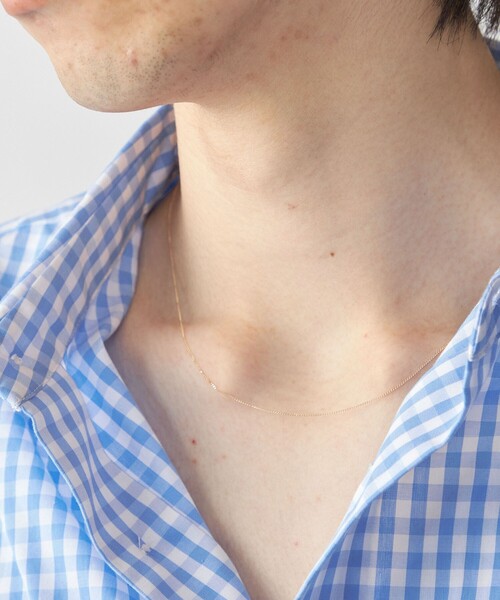 City Ambient Products（シティアンビエントプロダクツ）の「City Ambient Products: K10YG PLANER CHAIN NECKLACE（ネックレス・メンズ・ゴールド・ONE SIZE）」の5枚目の写真