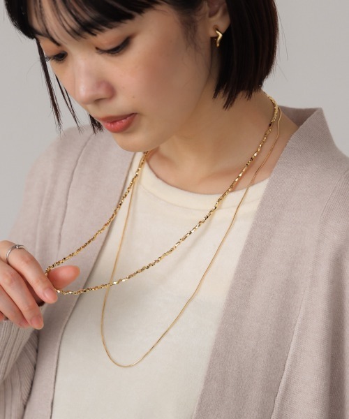 Bou Jeloud(ブージュルード)の「2連メタルビーズネックレス(ネックレス・レディース・ゴールド/シルバー・ONESIZE)」の12枚目の写真