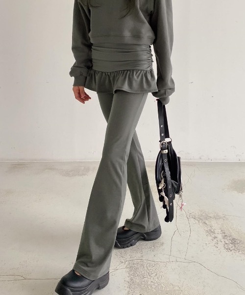 Riff(リフ)の「レイヤードスカートパンツ(その他パンツ・レディース・グレー/ブラック・FREE)」の15枚目の写真
