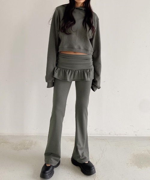 Riff(リフ)の「レイヤードスカートパンツ(その他パンツ・レディース・グレー/ブラック・FREE)」の16枚目の写真