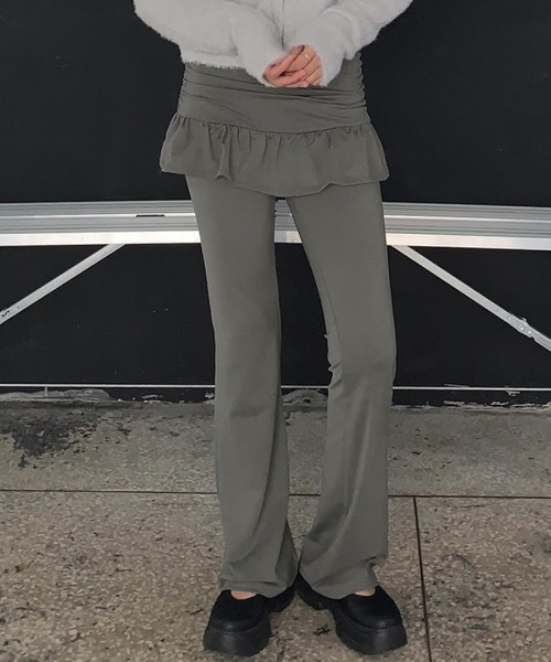 Riff(リフ)の「レイヤードスカートパンツ(その他パンツ・レディース・グレー/ブラック・FREE)」の17枚目の写真