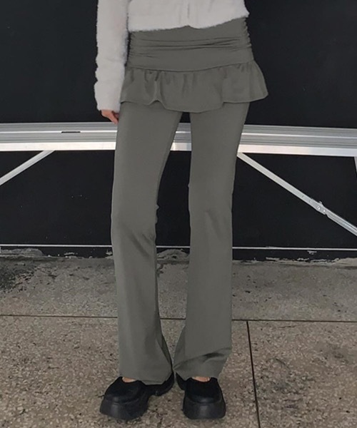 Riff(リフ)の「レイヤードスカートパンツ(その他パンツ・レディース・グレー/ブラック・FREE)」の18枚目の写真