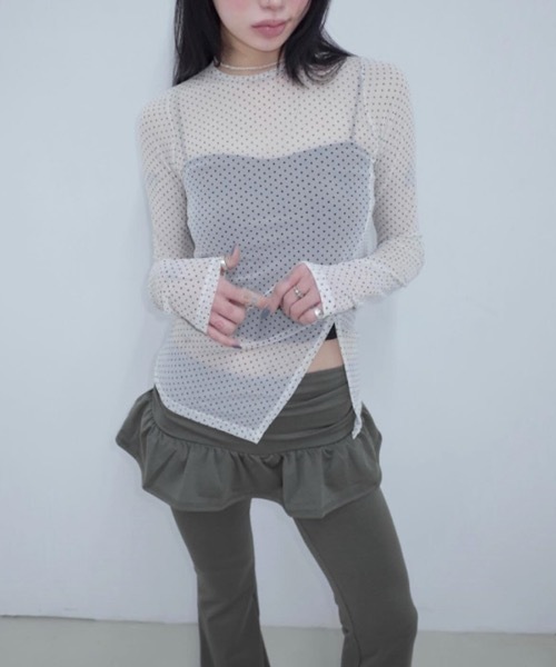 Riff(リフ)の「レイヤードスカートパンツ(その他パンツ・レディース・グレー/ブラック・FREE)」の20枚目の写真