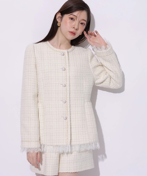 Rirandture（リランドチュール）の「ツィードハイウエストショートパンツ（その他パンツ・レディース・オフホワイト・0/1/2）」の10枚目の写真