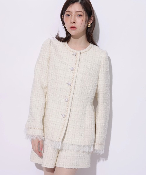 Rirandture（リランドチュール）の「ツィードハイウエストショートパンツ（その他パンツ・レディース・オフホワイト・0/1/2）」の11枚目の写真