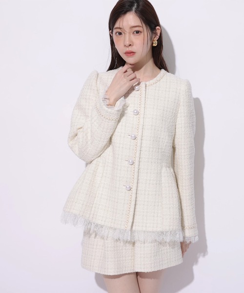 Rirandture（リランドチュール）の「ツィードハイウエストショートパンツ（その他パンツ・レディース・オフホワイト・0/1/2）」の14枚目の写真