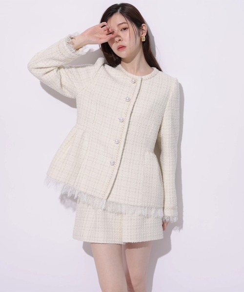 Rirandture（リランドチュール）の「ツィードハイウエストショートパンツ（その他パンツ・レディース・オフホワイト・0/1/2）」の15枚目の写真