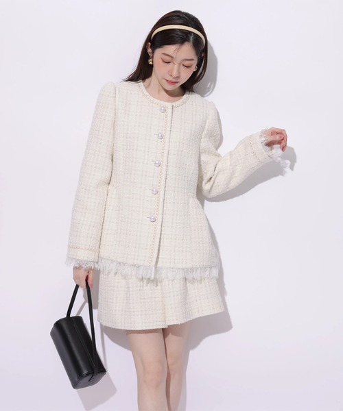 Rirandture（リランドチュール）の「ツィードハイウエストショートパンツ（その他パンツ・レディース・オフホワイト・0/1/2）」の16枚目の写真