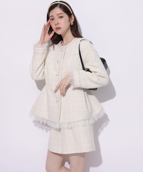 Rirandture（リランドチュール）の「ツィードハイウエストショートパンツ（その他パンツ・レディース・オフホワイト・0/1/2）」の18枚目の写真