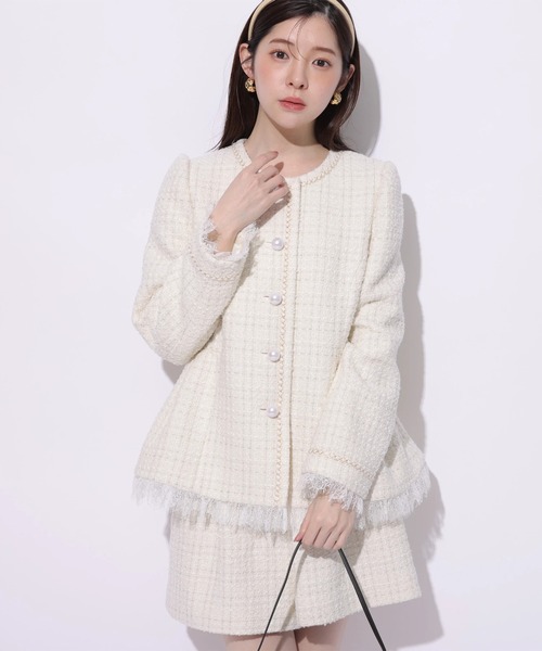 ツィードハイウエストショートパンツ（その他パンツ）｜Rirandture（リ