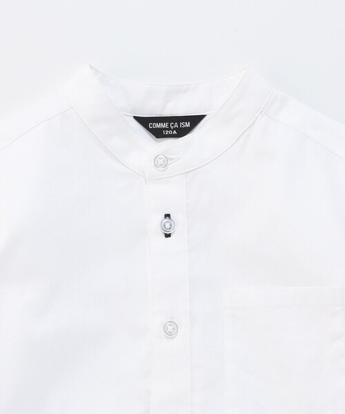 COMME CA ISM(コムサイズム)の「【雑誌掲載商品】バンドカラーシャツ(シャツ/ブラウス・キッズ・ホワイト・110cm/120cm/130cm/140cm/150cm/160cm)」の5枚目の写真