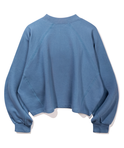 BAKKEN(バッケン)の「シグネチャーロゴセミクロップTシャツ BK4998_ブルー(スウェット・レディース・ブルー・FREE)」の3枚目の写真