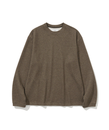 LAB12（ラボ12）の「エッセンシャルニットTシャツ（ブラウン）（Tシャツ/カットソー）」