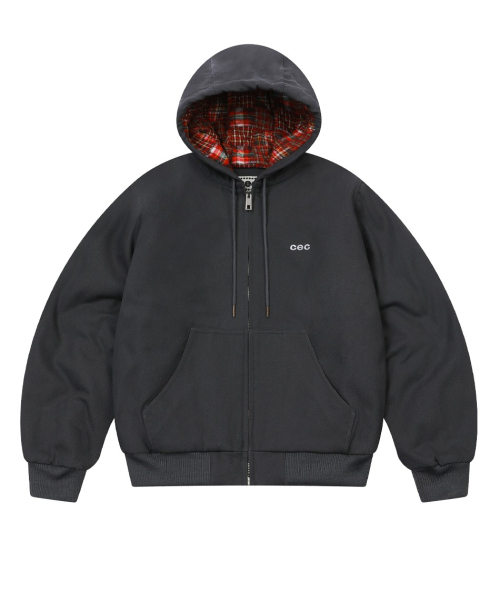chancechance(チャンスチャンス)の「CEC CATION OXFORD WORK ZIP-UP HOODIE(CHARCOAL)(その他アウター・レディース・その他・FREE)」の1枚目の写真