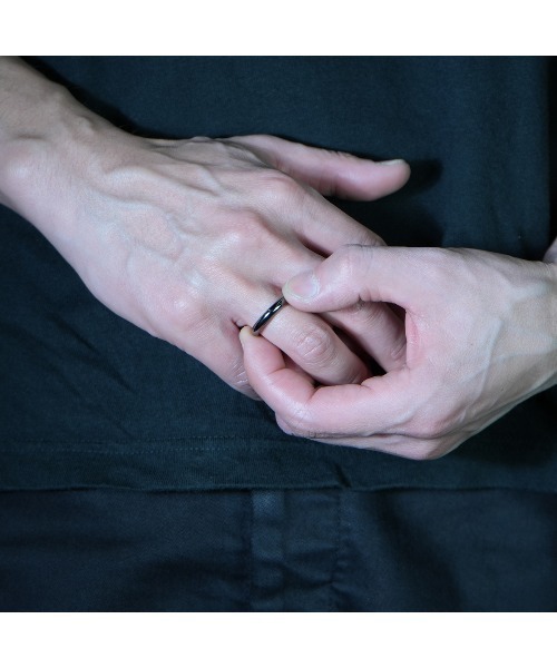 JAM HOME MADE（ジャムホームメイド）の「ラウンドダイヤモンド リング ブラック（リング・メンズ・ブラック・#5/#7/#9/#11/#13/#15/#17/#19/#21/#23）」の3枚目の写真