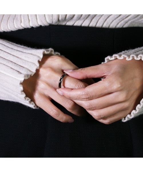 JAM HOME MADE（ジャムホームメイド）の「ラウンドダイヤモンド リング ブラック（リング・メンズ・ブラック・#5/#7/#9/#11/#13/#15/#17/#19/#21/#23）」の4枚目の写真