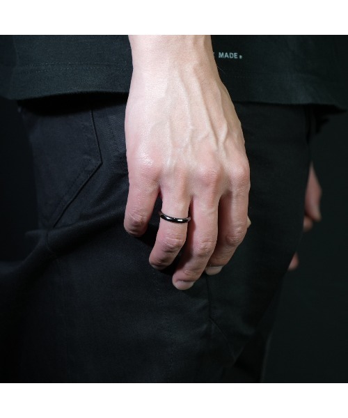 JAM HOME MADE（ジャムホームメイド）の「ラウンドダイヤモンド リング ブラック（リング・メンズ・ブラック・#5/#7/#9/#11/#13/#15/#17/#19/#21/#23）」の2枚目の写真