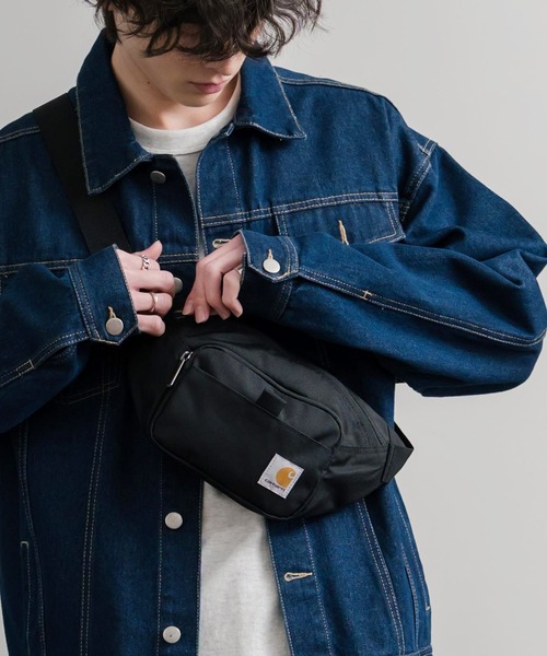 Carhartt(カーハート)の「Carhartt カーハート CLASSIC WAIST PACK/ワンポイントロゴボディバッグ(ボディバッグ/ウエストポーチ・メンズ・ブラック/ピンクベージュ/グレー/ブラウン/カモフラージュ・FREE)」の8枚目の写真