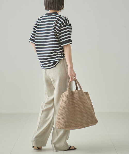 journal standard L'essage(ジャーナルスタンダードレサージュ)の「《追加》【NAGHEDI/ナゲディ】ST BARTHES LARGE TOTE:トートバッグ(トートバッグ・レディース・ベージュ・FREE)」の2枚目の写真
