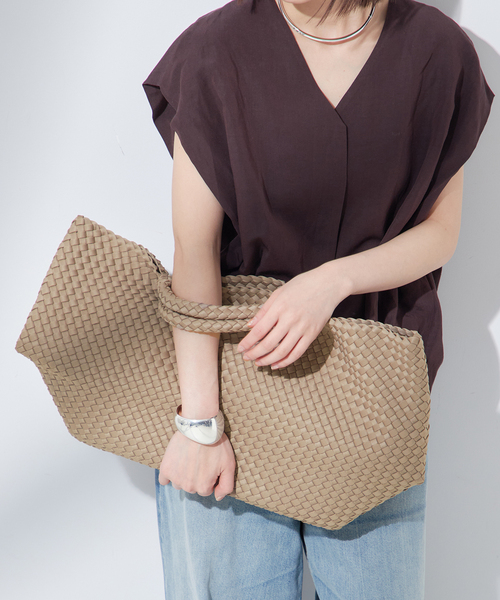 journal standard L'essage(ジャーナルスタンダードレサージュ)の「《追加》【NAGHEDI/ナゲディ】ST BARTHES LARGE TOTE:トートバッグ(トートバッグ・レディース・ベージュ・FREE)」の9枚目の写真