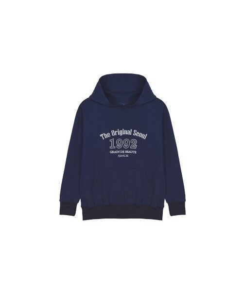 GRAIN DE BEAUTE（グランデボーテ）の「1992 MULTI HOODY [NAVY]（パーカー・レディース・ネイビー・S/M/L）」の2枚目の写真