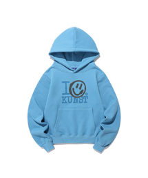 I SMILEY KUNST HOODIE_LIGHT BLUE(IK2FSMM410A)