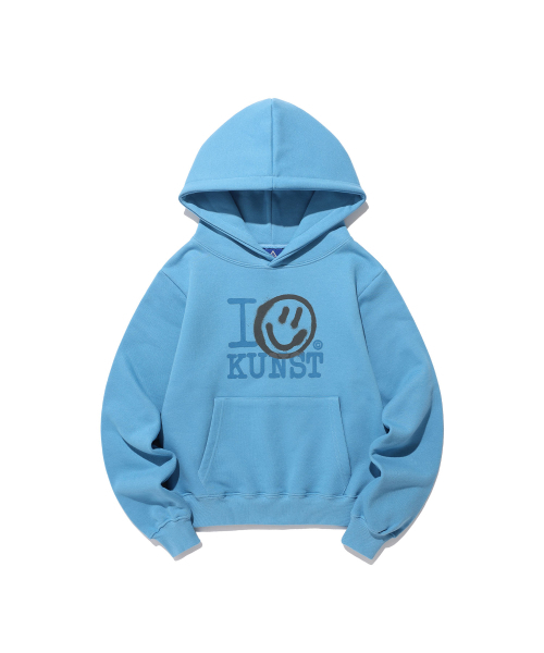 ISTKUNST(イストクンスト)の「I SMILEY KUNST HOODIE_LIGHT BLUE(IK2FSMM410A)(パーカー・レディース・その他・S/M)」の1枚目の写真