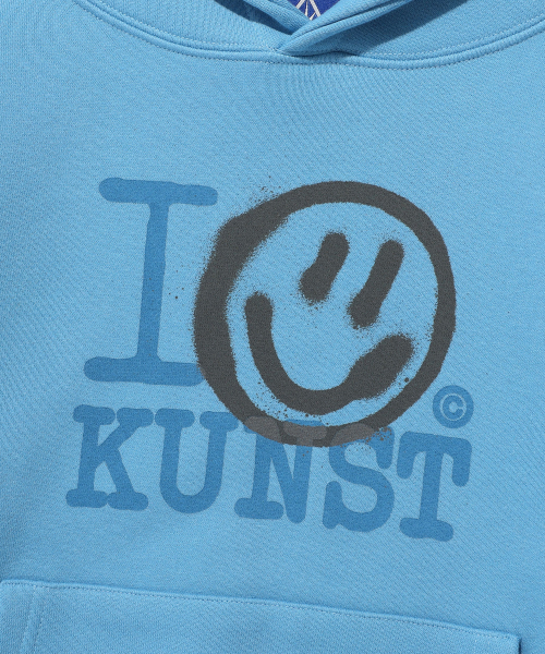 ISTKUNST(イストクンスト)の「I SMILEY KUNST HOODIE_LIGHT BLUE(IK2FSMM410A)(パーカー・レディース・その他・S/M)」の4枚目の写真