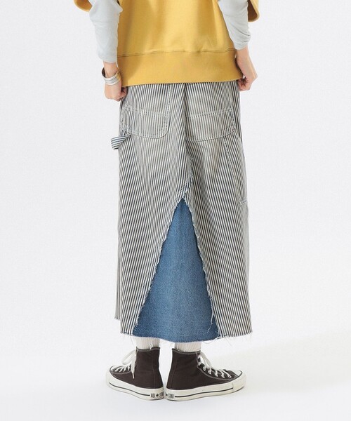 BEAMS BOY（ビームスボーイ）の「【別注】BIGMAC / リペア スカート（デニムスカート・レディース・インディゴブルー/その他4・SMALL/MEDIUM）」の13枚目の写真