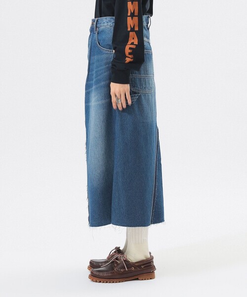 BEAMS BOY（ビームスボーイ）の「【別注】BIGMAC / リペア スカート（デニムスカート・レディース・インディゴブルー/その他4・SMALL/MEDIUM）」の16枚目の写真