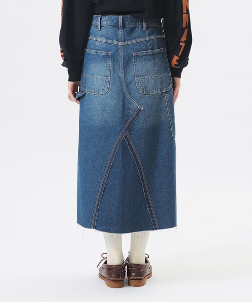 BEAMS BOY（ビームスボーイ）の「【別注】BIGMAC / リペア スカート（デニムスカート・レディース・インディゴブルー/その他4・SMALL/MEDIUM）」の17枚目の写真