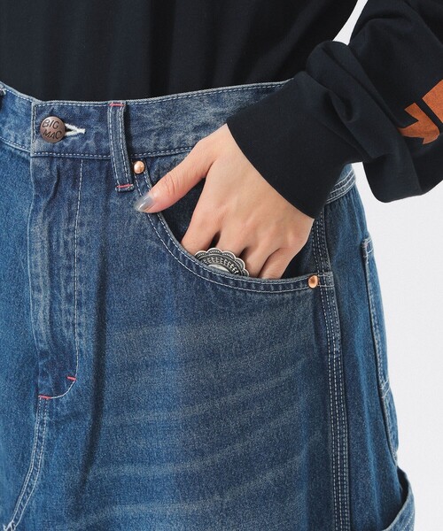 BEAMS BOY（ビームスボーイ）の「【別注】BIGMAC / リペア スカート（デニムスカート・レディース・インディゴブルー/その他4・SMALL/MEDIUM）」の19枚目の写真