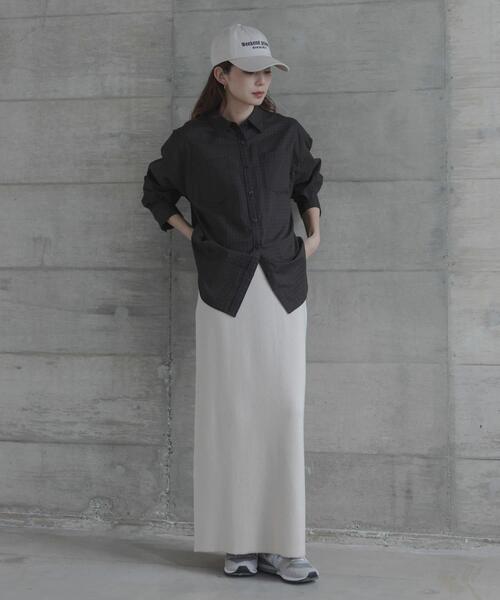 URBAN RESEARCH Sonny Label(アーバンリサーチサニーレーベル)の「ドビーチェックアシメシャツ(シャツ/ブラウス・レディース・ブラウン/ブルー/ベージュ・FREE)」の8枚目の写真