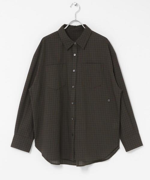 URBAN RESEARCH Sonny Label(アーバンリサーチサニーレーベル)の「ドビーチェックアシメシャツ(シャツ/ブラウス・レディース・ブラウン/ブルー/ベージュ・FREE)」の21枚目の写真