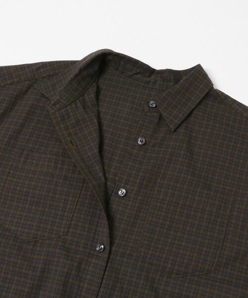 URBAN RESEARCH Sonny Label(アーバンリサーチサニーレーベル)の「ドビーチェックアシメシャツ(シャツ/ブラウス・レディース・ブラウン/ブルー/ベージュ・FREE)」の22枚目の写真